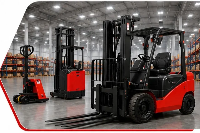 MAX rental fleet of forklifts, reach trucks and pallet trucks