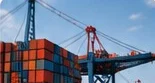 Shipping containers at port