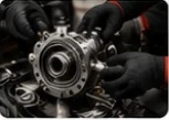 Overhauling major forklift components