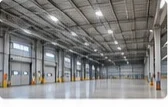 Well-lit warehouse infrastructure